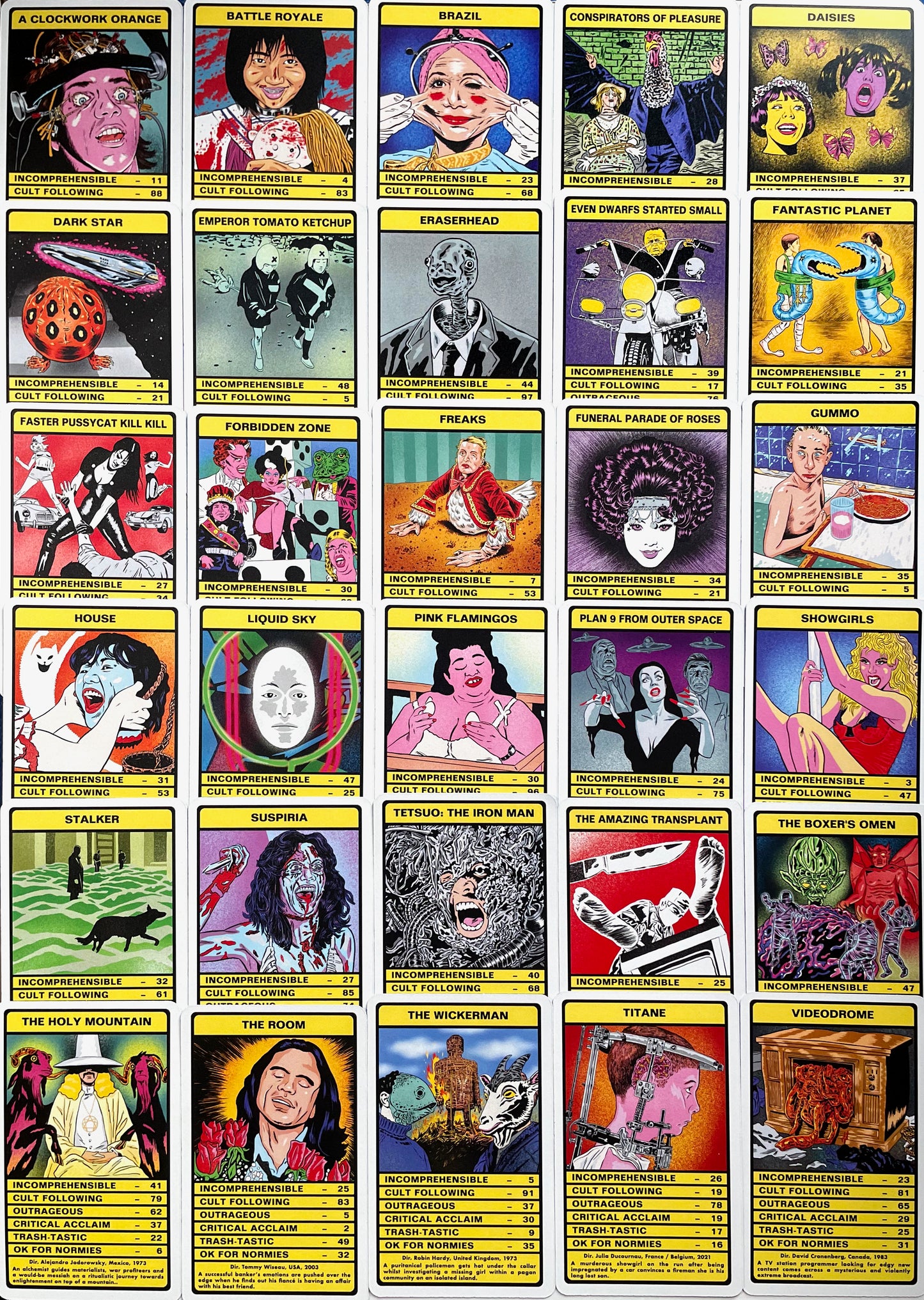 CULT FILMS Vol.1 Trumps Card Game