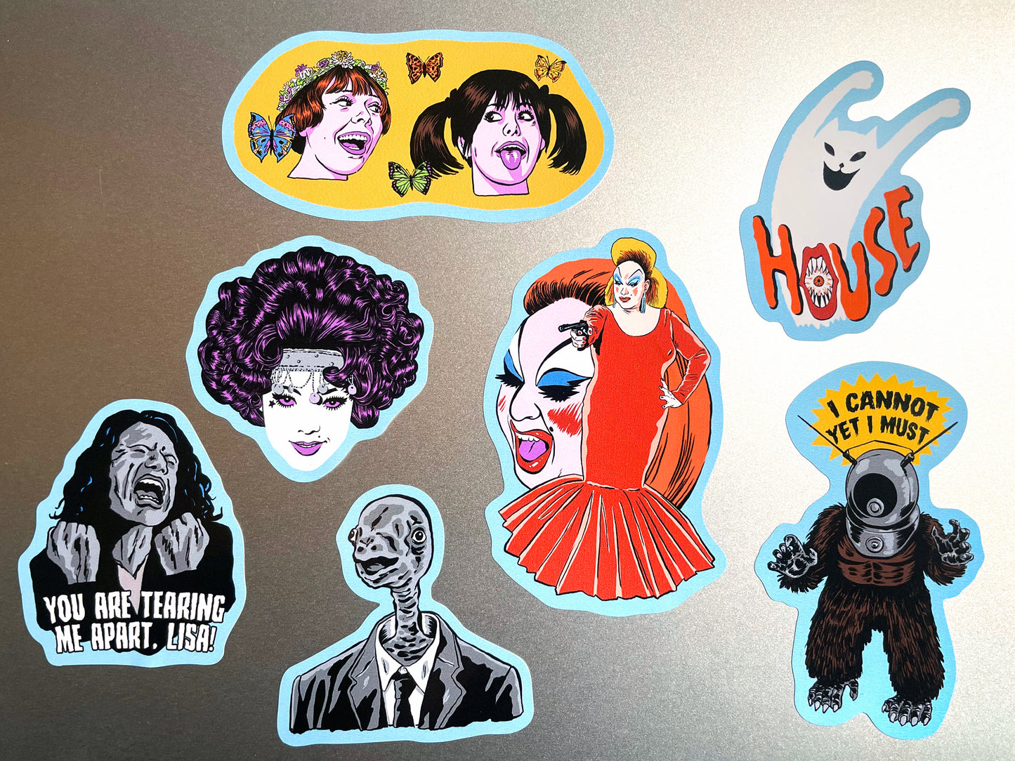 CULT FILMS (SET 1) Sticker Sheet