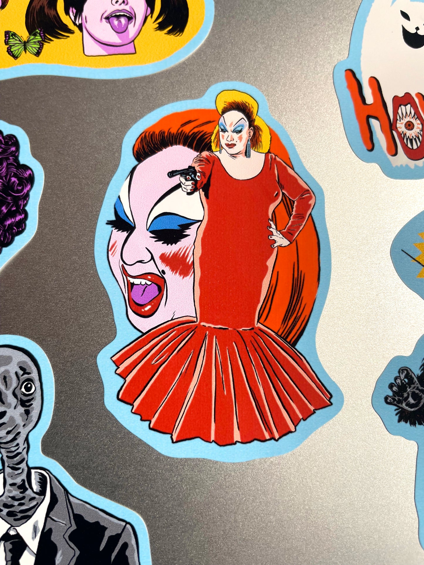 CULT FILMS (SET 1) Sticker Sheet