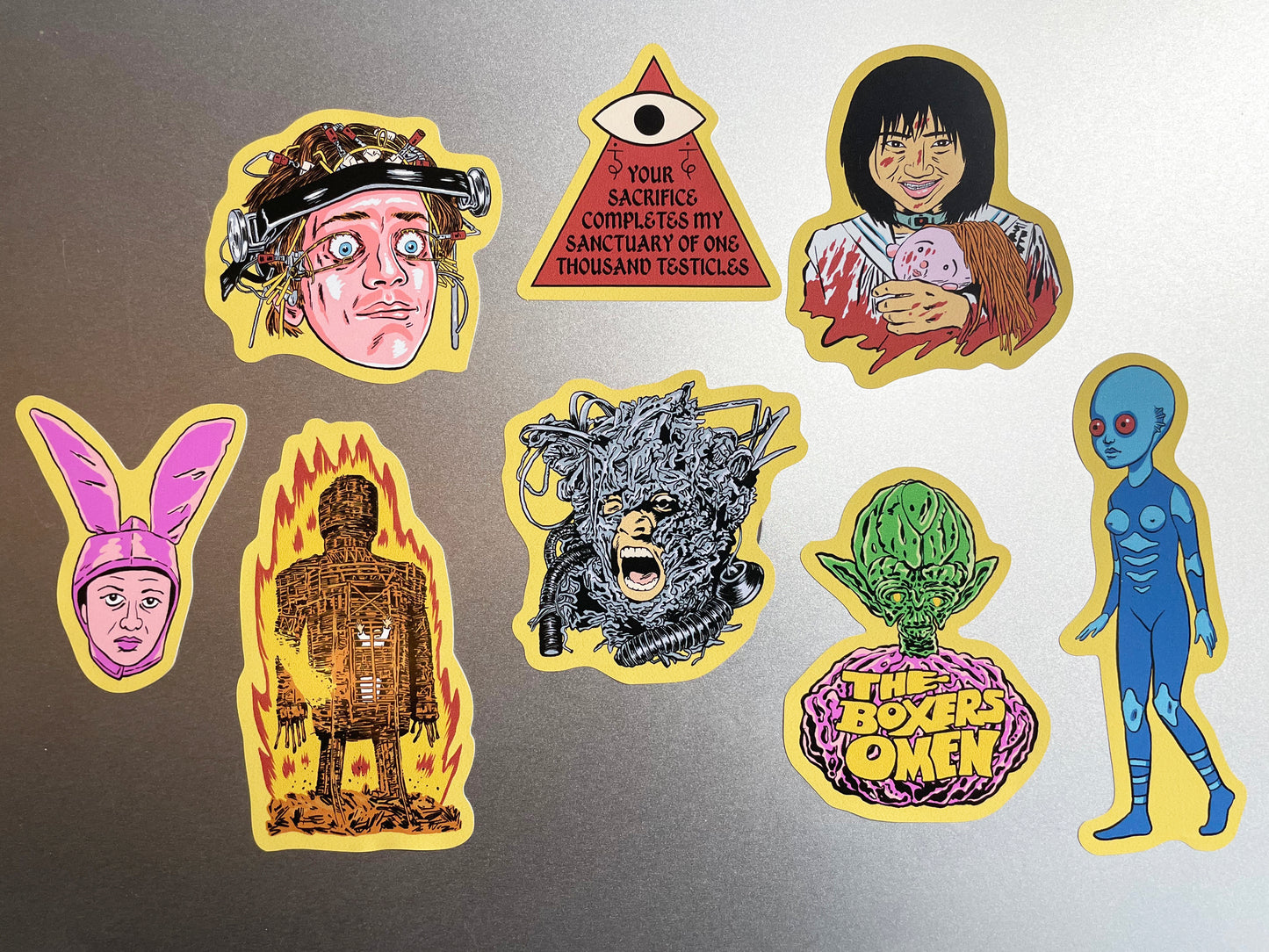 CULT FILMS (SET 2) Sticker Sheet