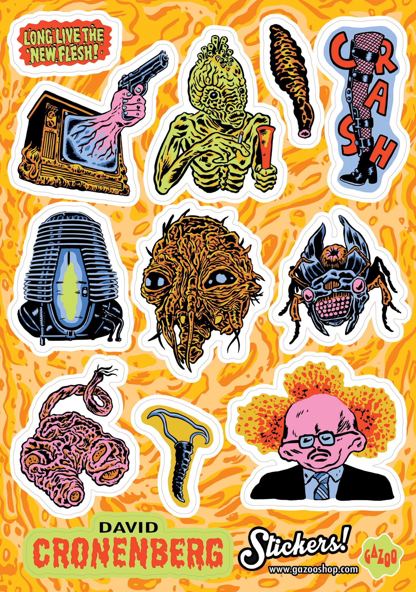 DAVID CRONENBERG Sticker Sheet