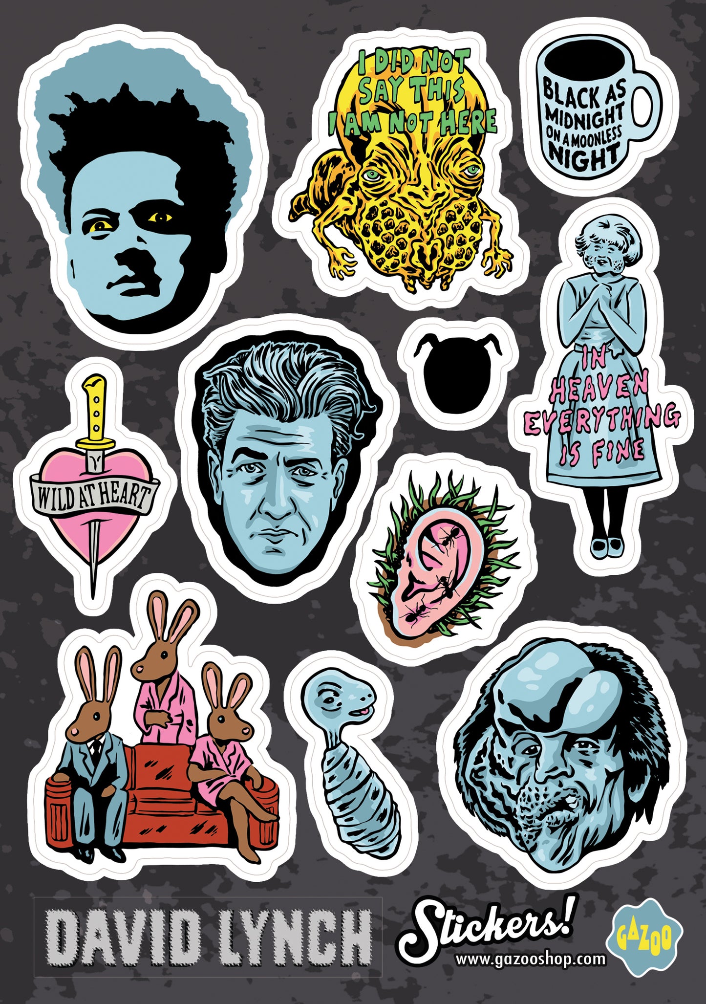 DAVID LYNCH Sticker Sheet