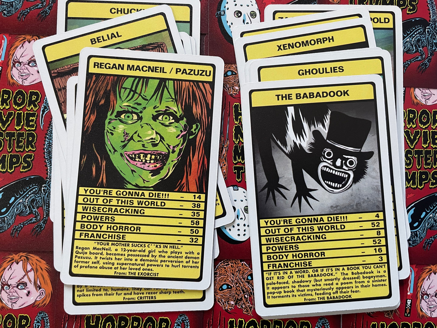HORROR MOVIE MONSTER TRUMPS