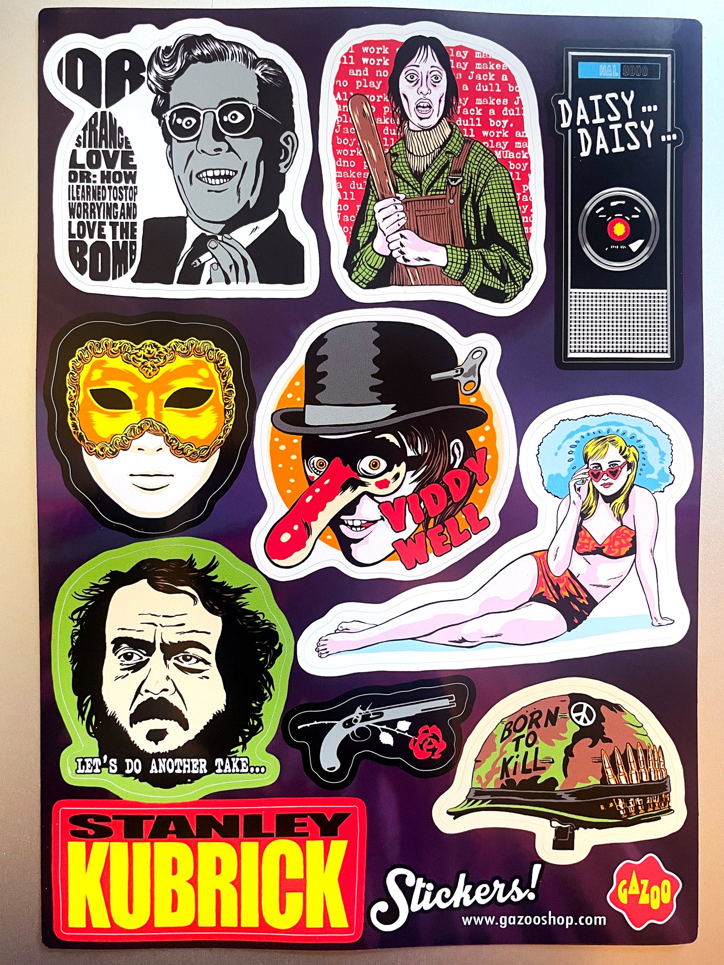 STANLEY KUBRICK Sticker Sheet