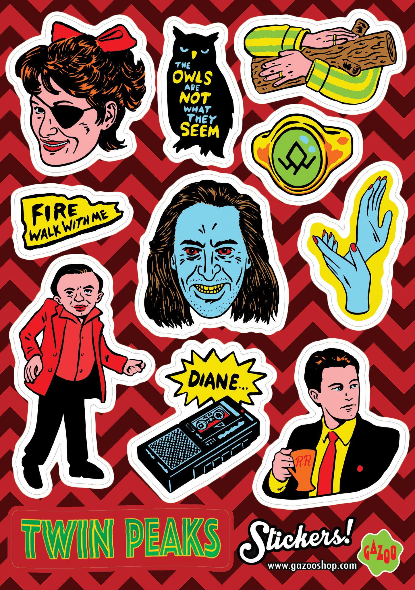 TWIN PEAKS Sticker Sheet