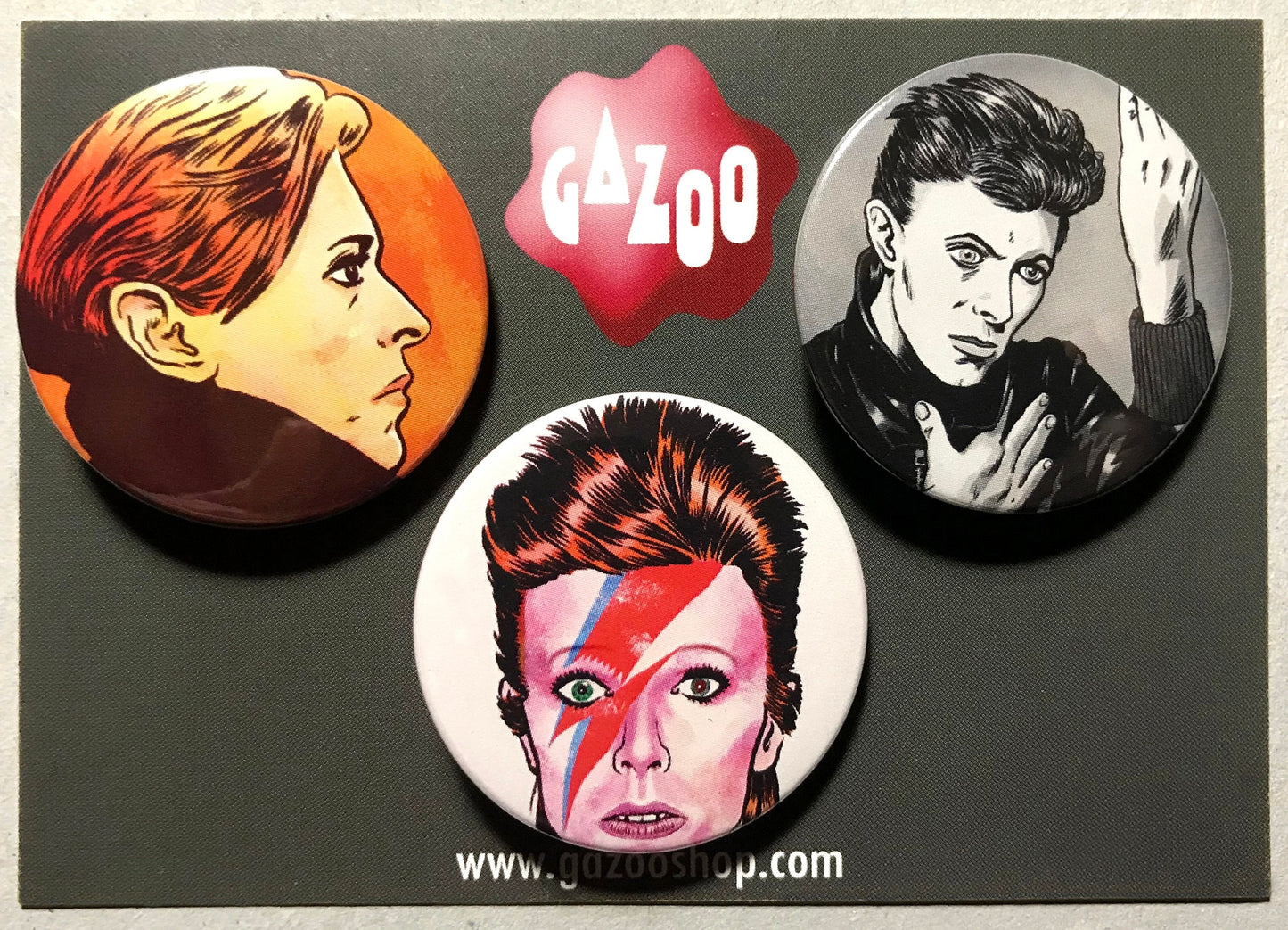 DAVID BOWIE - Pin Badge Set