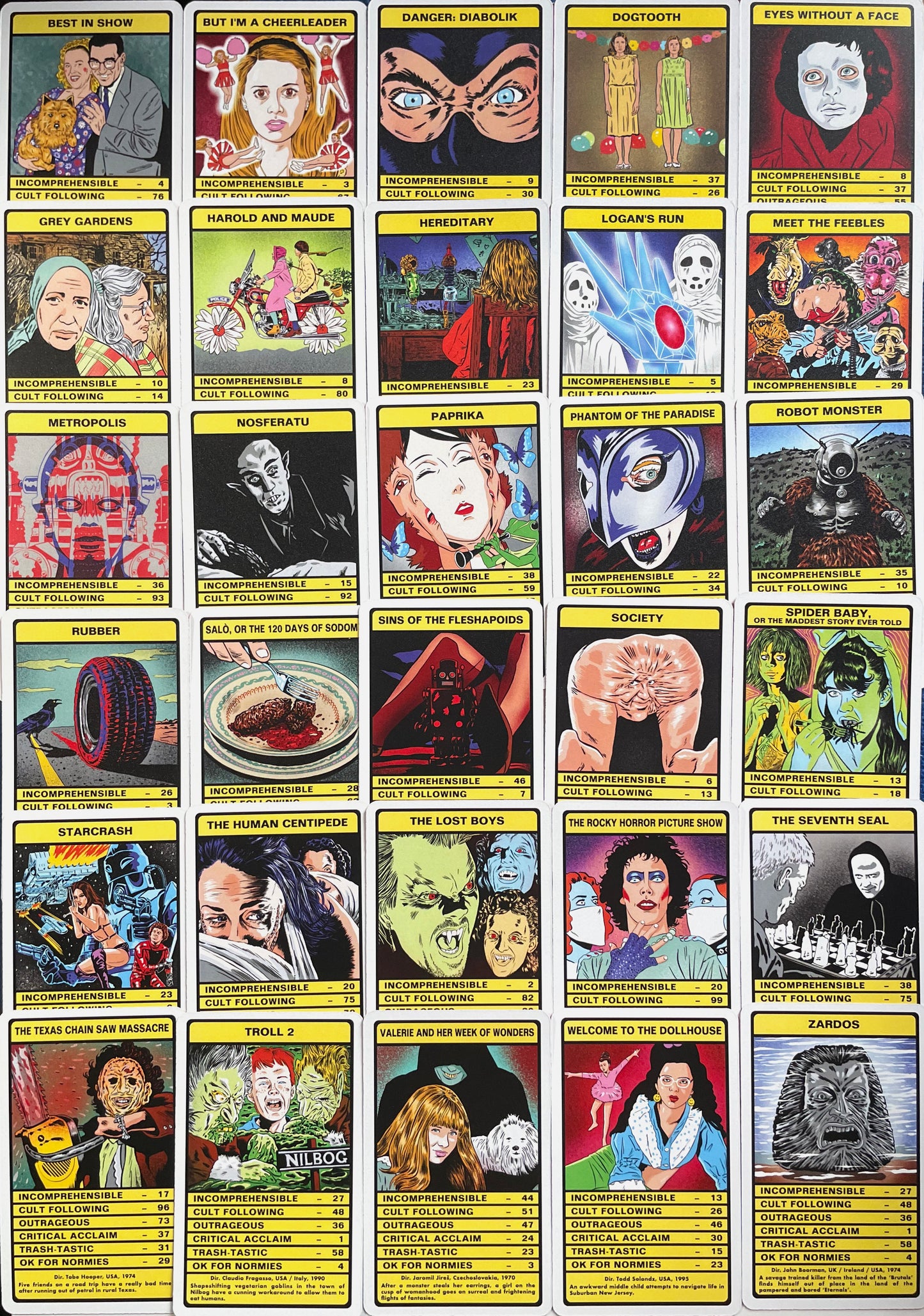 CULT FILMS Vol.2 Trumps Card Game