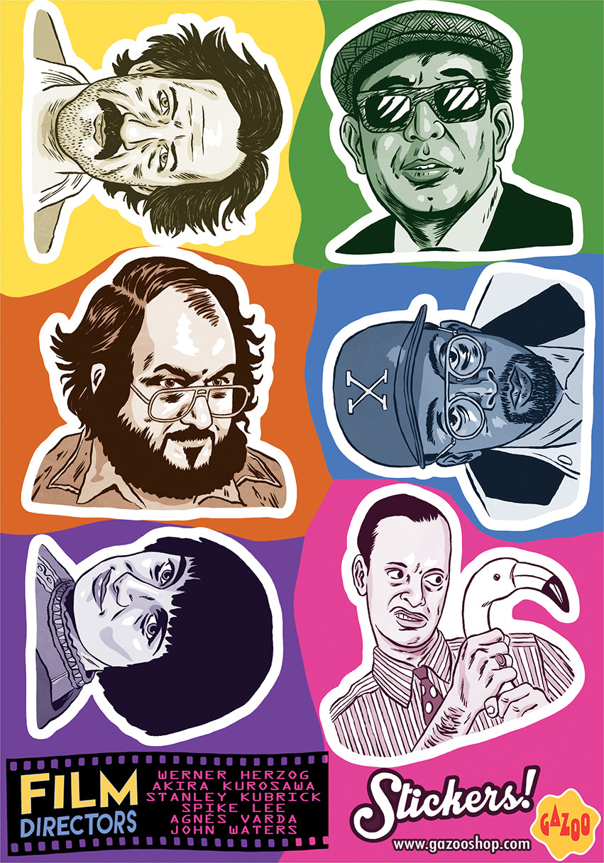 Directers Cut Sticker FILM DIRECTORS Sticker Sheet – GAZOO