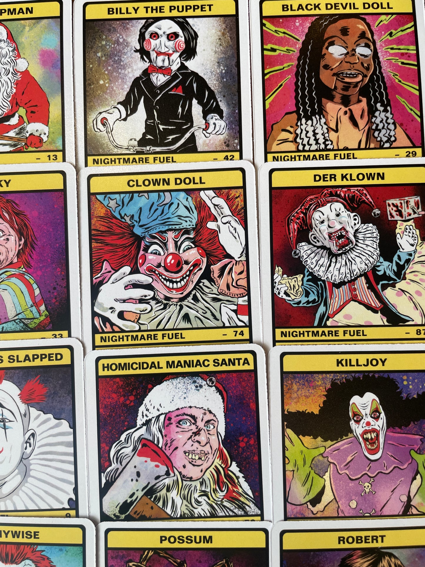 KILLER CLOWNS, DEMONIC DOLLS & PSYCHO SANTAS TRUMPS