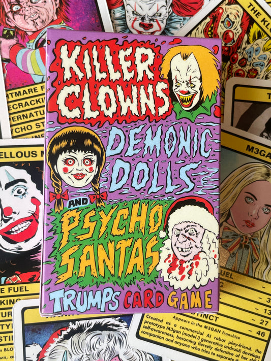 KILLER CLOWNS, DEMONIC DOLLS & PSYCHO SANTAS TRUMPS