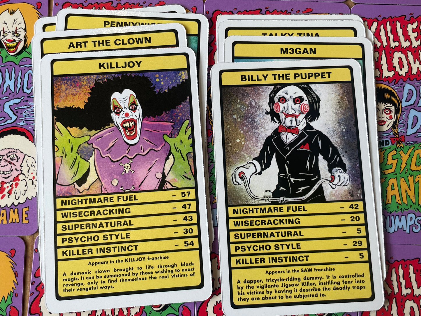 KILLER CLOWNS, DEMONIC DOLLS & PSYCHO SANTAS TRUMPS