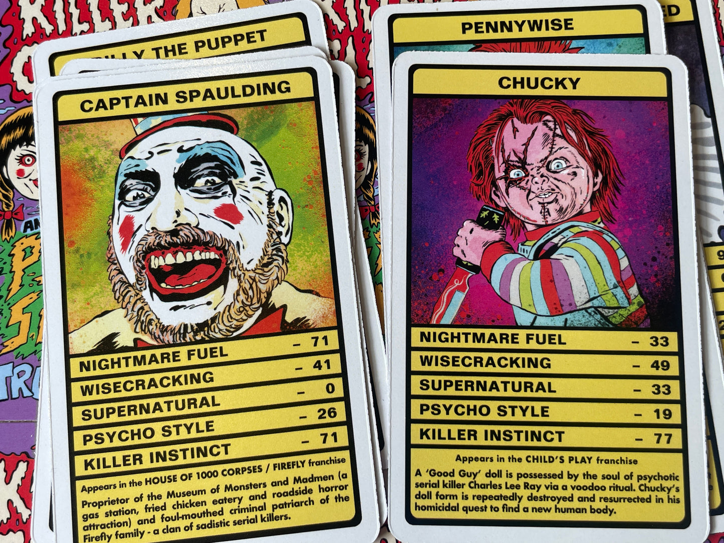 KILLER CLOWNS, DEMONIC DOLLS & PSYCHO SANTAS TRUMPS