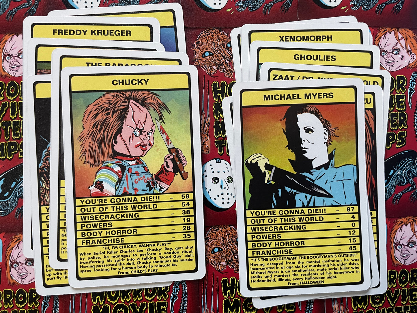 HORROR MOVIE MONSTER TRUMPS