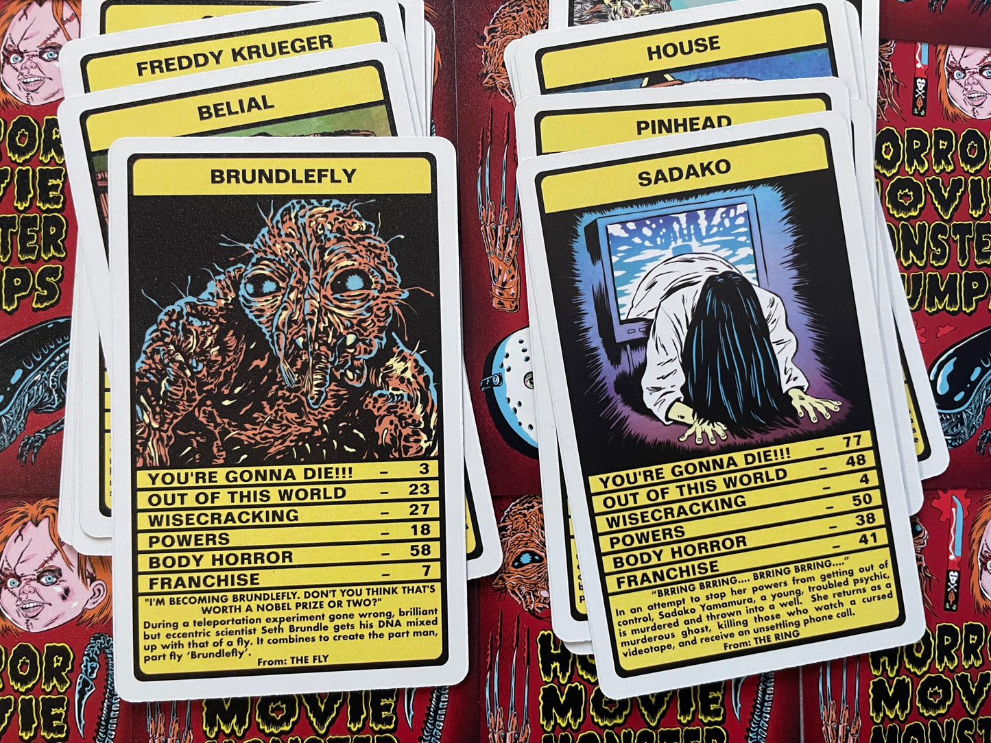 HORROR MOVIE MONSTER TRUMPS