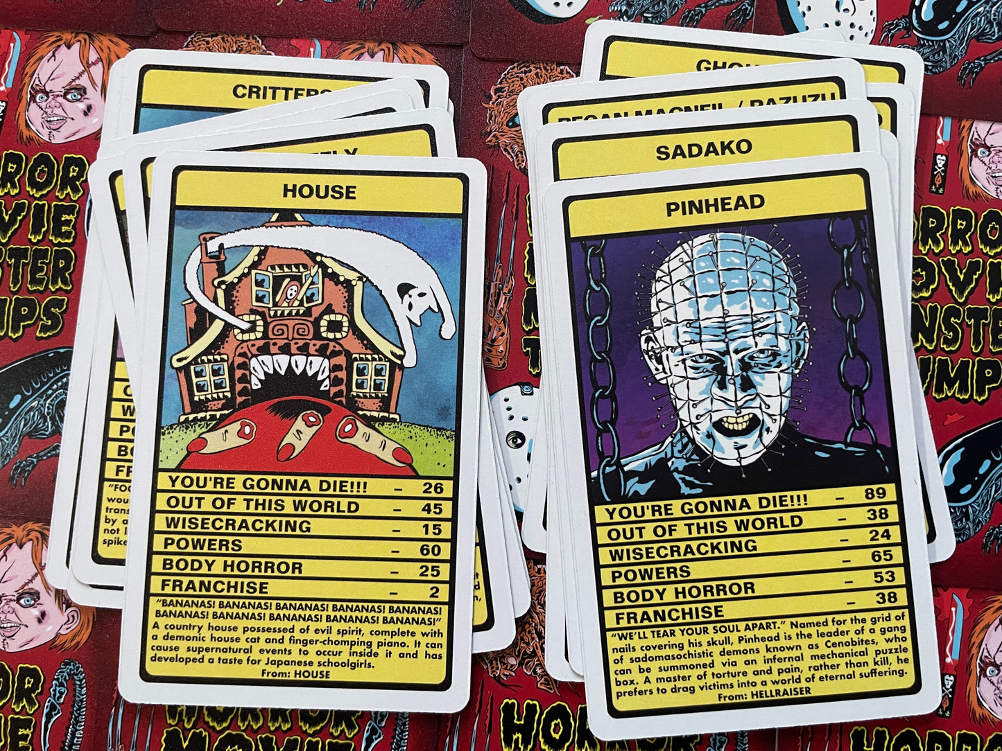 HORROR MOVIE MONSTER TRUMPS