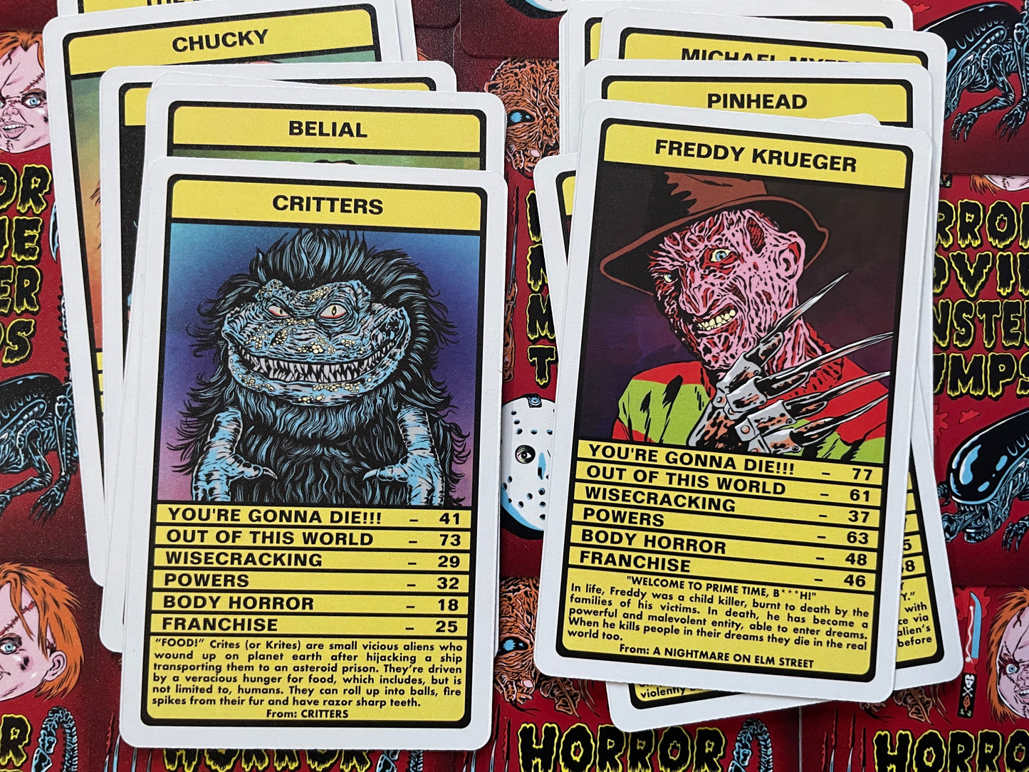 HORROR MOVIE MONSTER TRUMPS