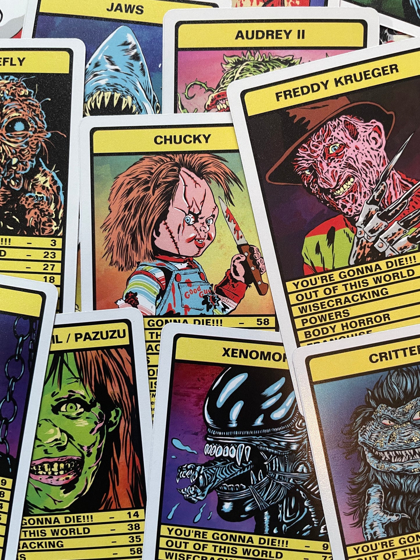 HORROR MOVIE MONSTER TRUMPS