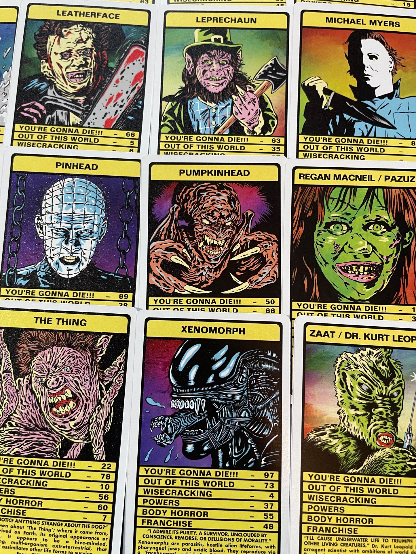 HORROR MOVIE MONSTER TRUMPS