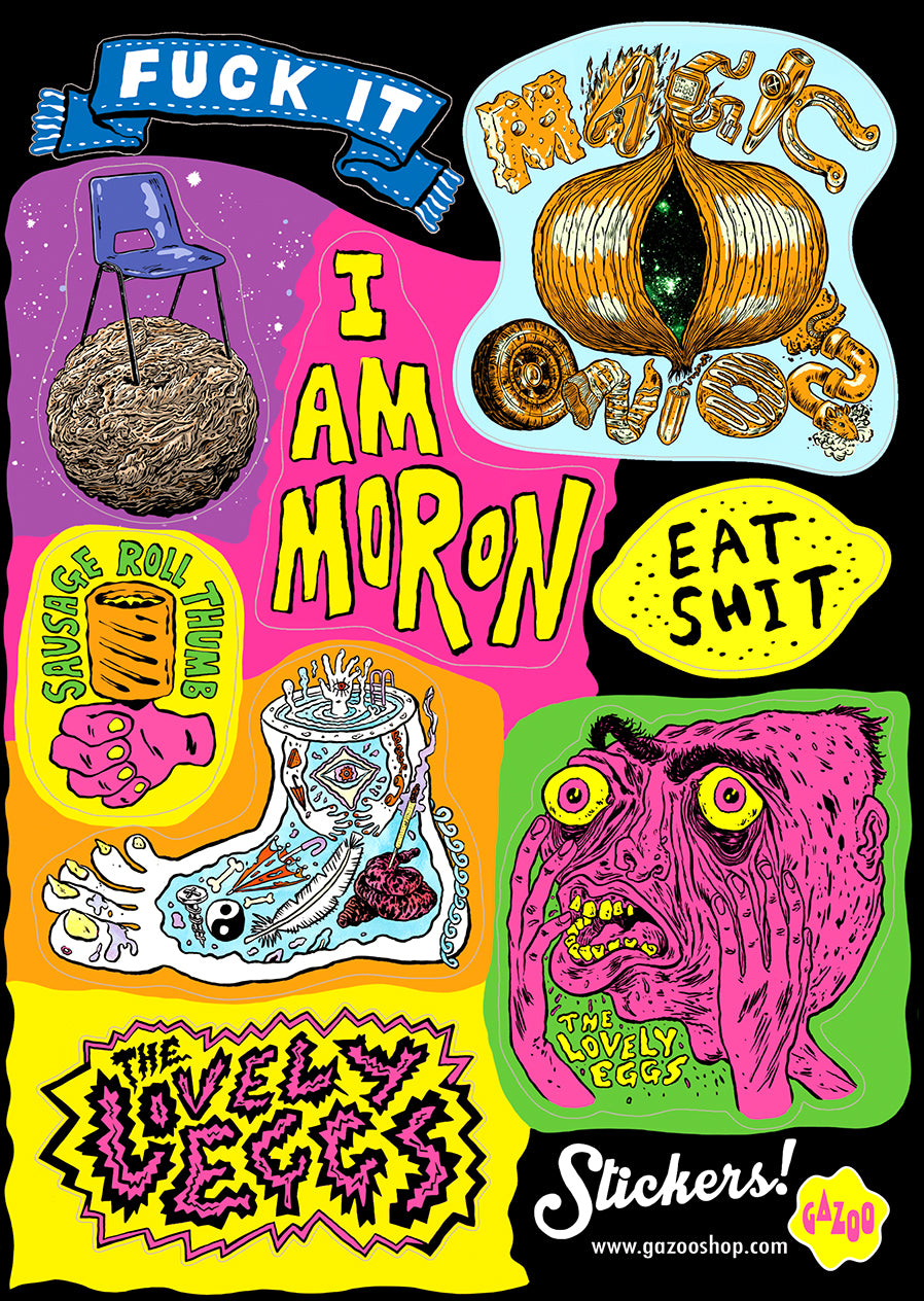 THE LOVELY EGGS Sticker Sheet