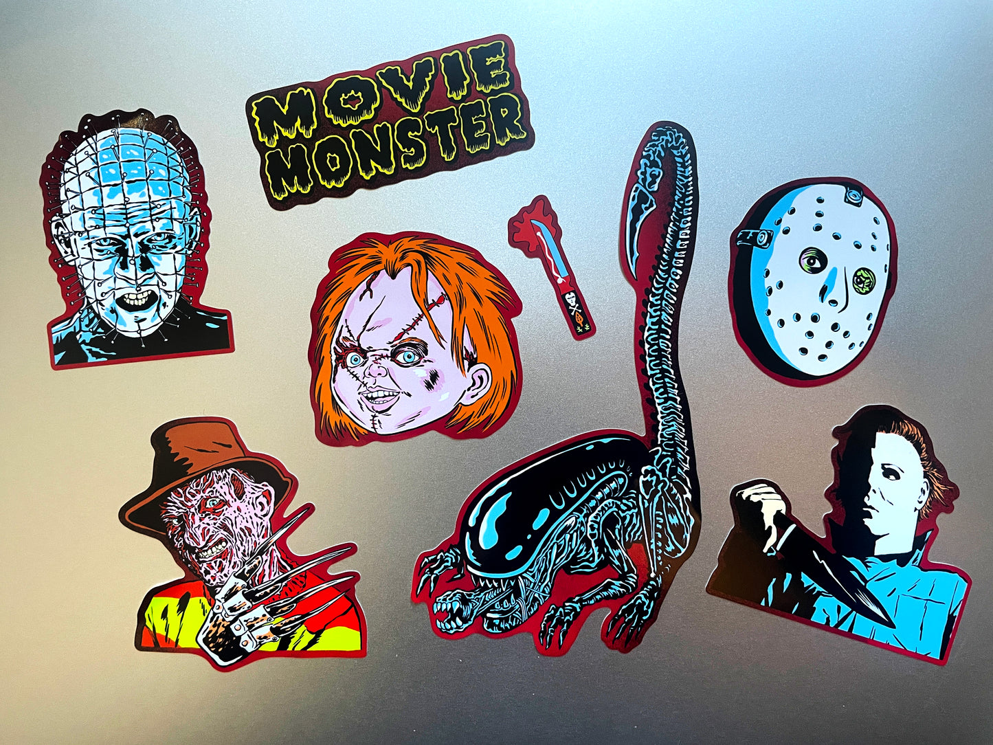 HORROR MOVIE MONSTERS Sticker Sheet
