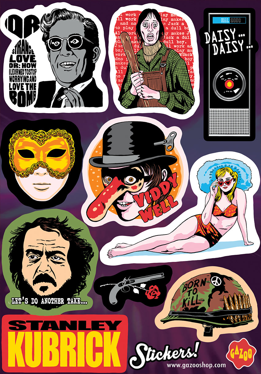 STANLEY KUBRICK Sticker Sheet