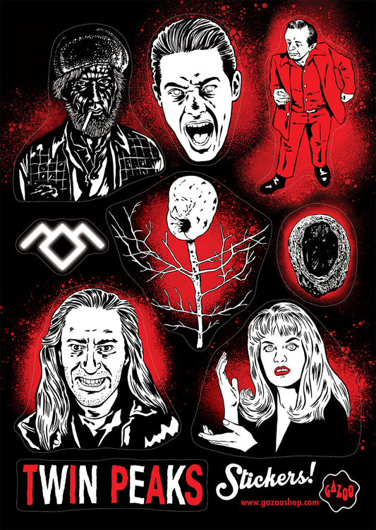 TWIN PEAKS 'RED ROOM' Sticker Sheet
