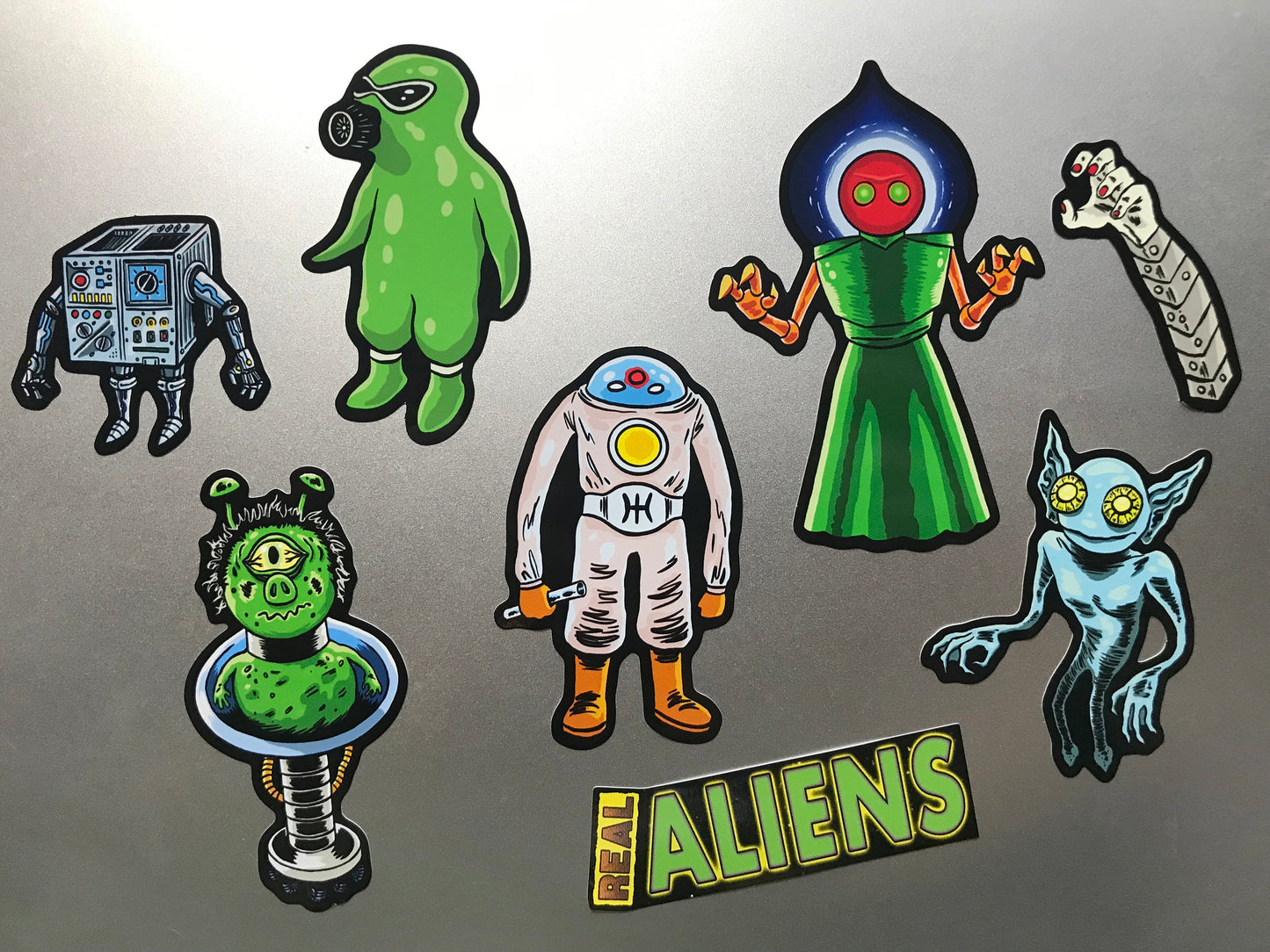 REAL ALIENS Sticker Sheet (Set B)